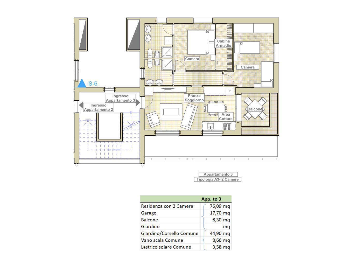 Trilocale nuovo a Cattolica