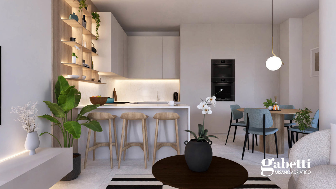 Trilocale con giardino a Cattolica