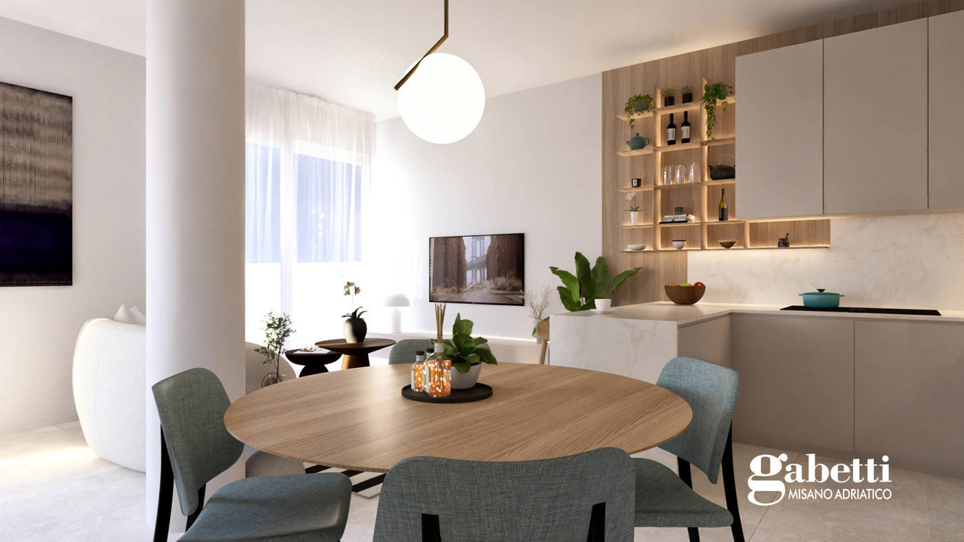 Trilocale con giardino a Cattolica