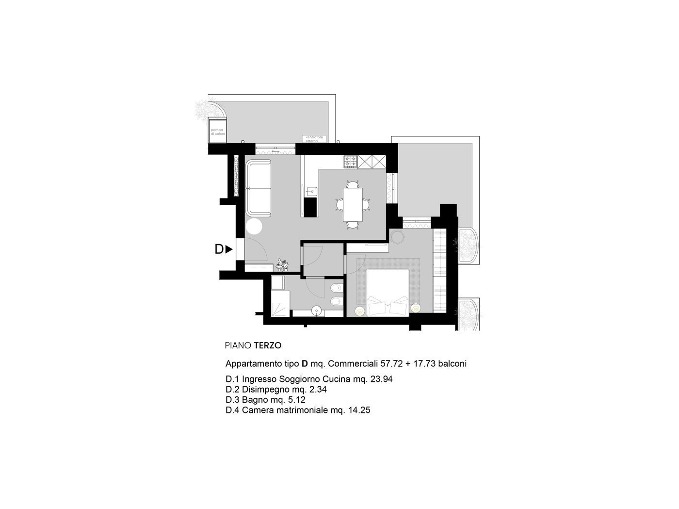 Bilocale nuovo a Gabicce Mare