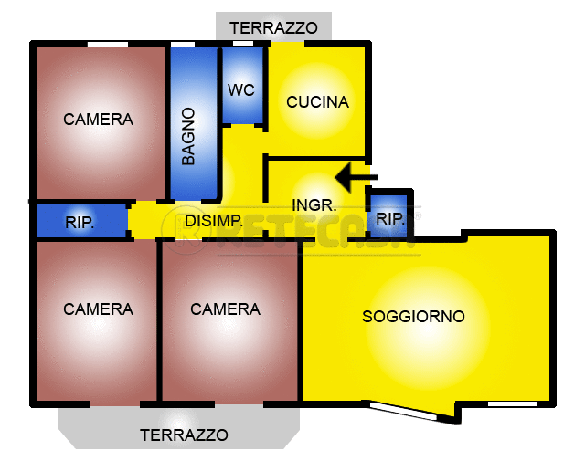 Ufficio in affitto in via libert� 12, Caltanissetta