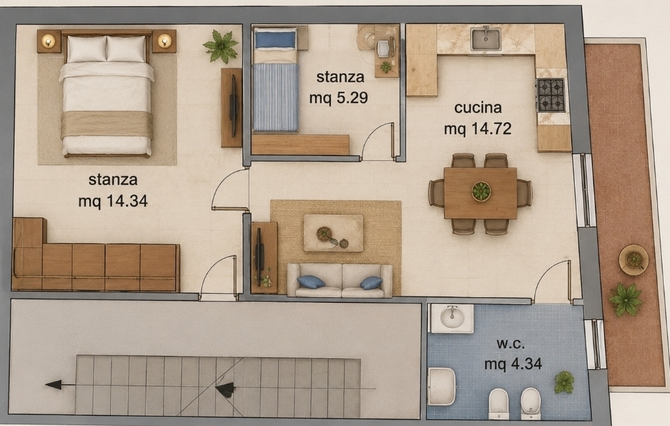 Bilocale in vendita a Balestrate