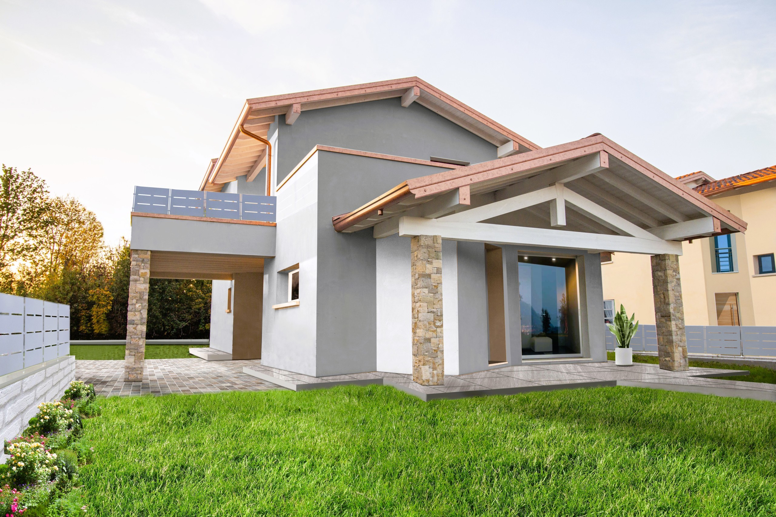 Casa indipendente con giardino in centrale - collinbare, Poncarale