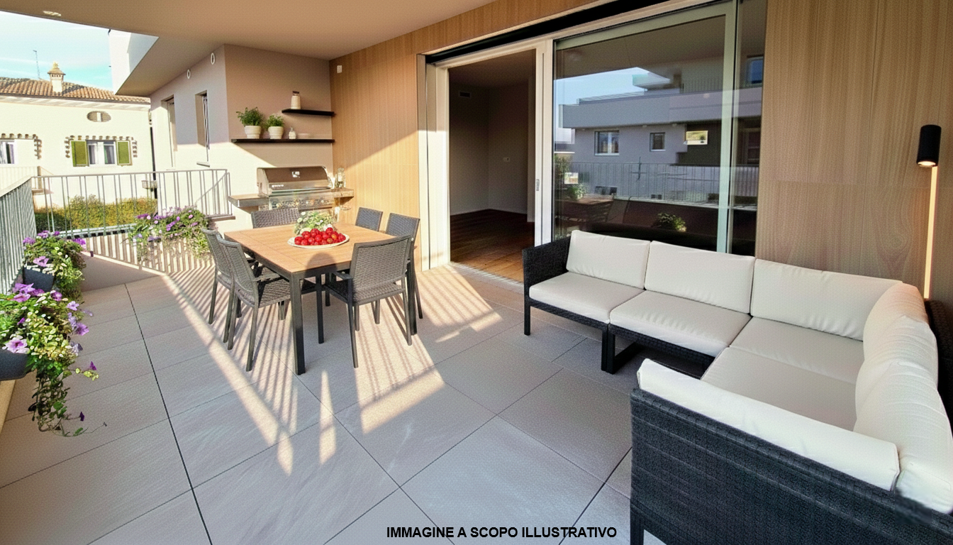 Trilocale con terrazzo in castel mella - zona parco giovanni paolo ii, Castel Mella