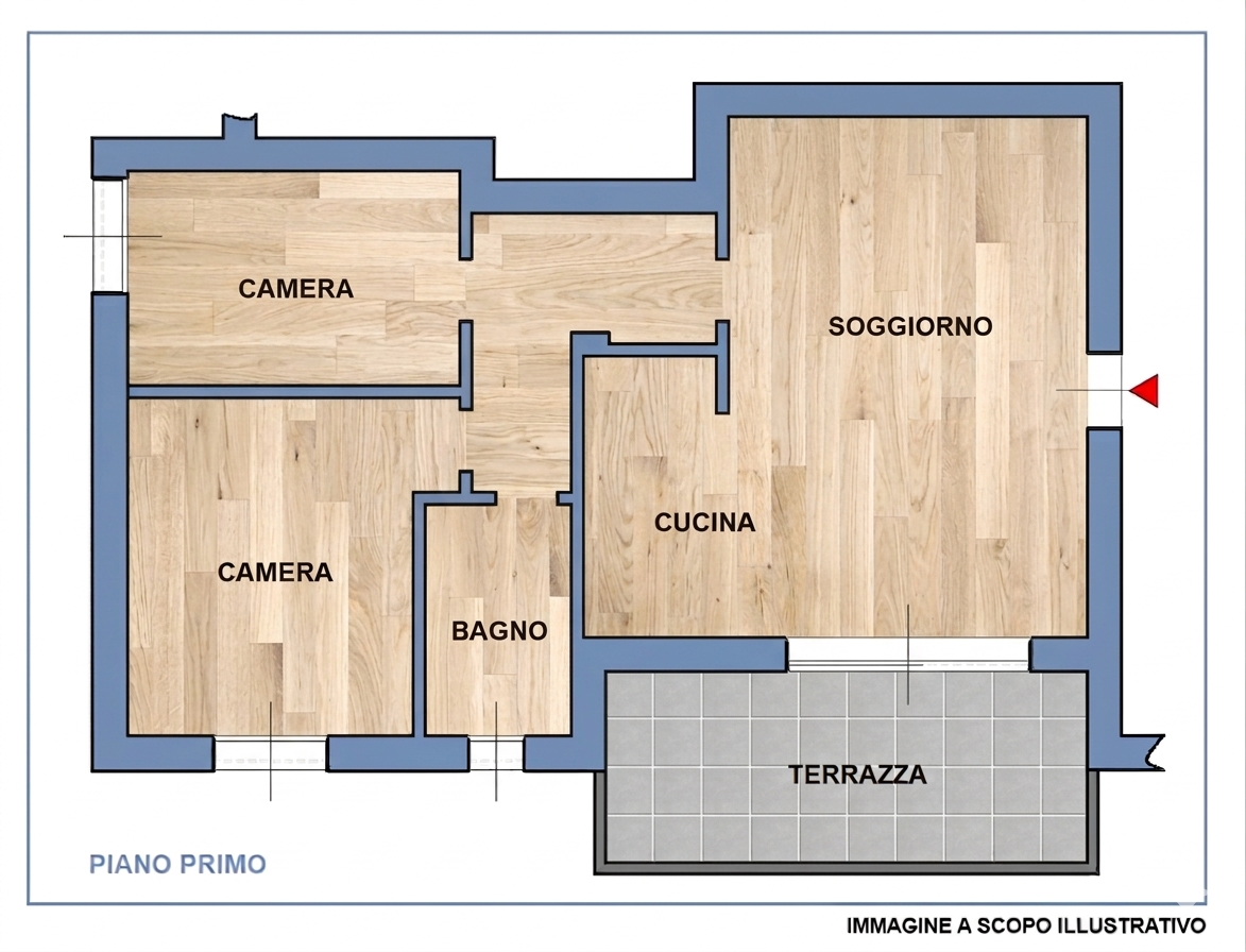 Trilocale con terrazzo in rodengo saiano 26, Rodengo-Saiano