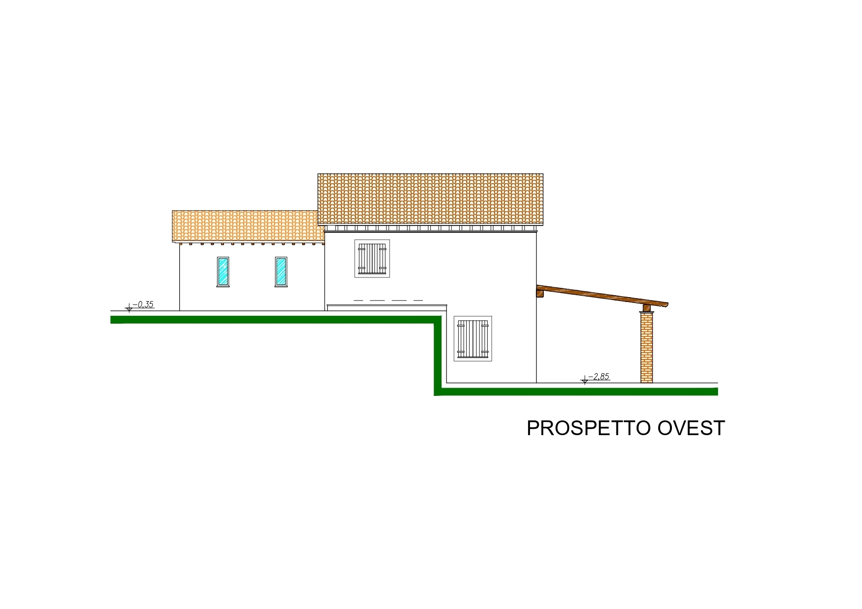 Villa nuova in vocabolo vallefossa, Lugnano in Teverina