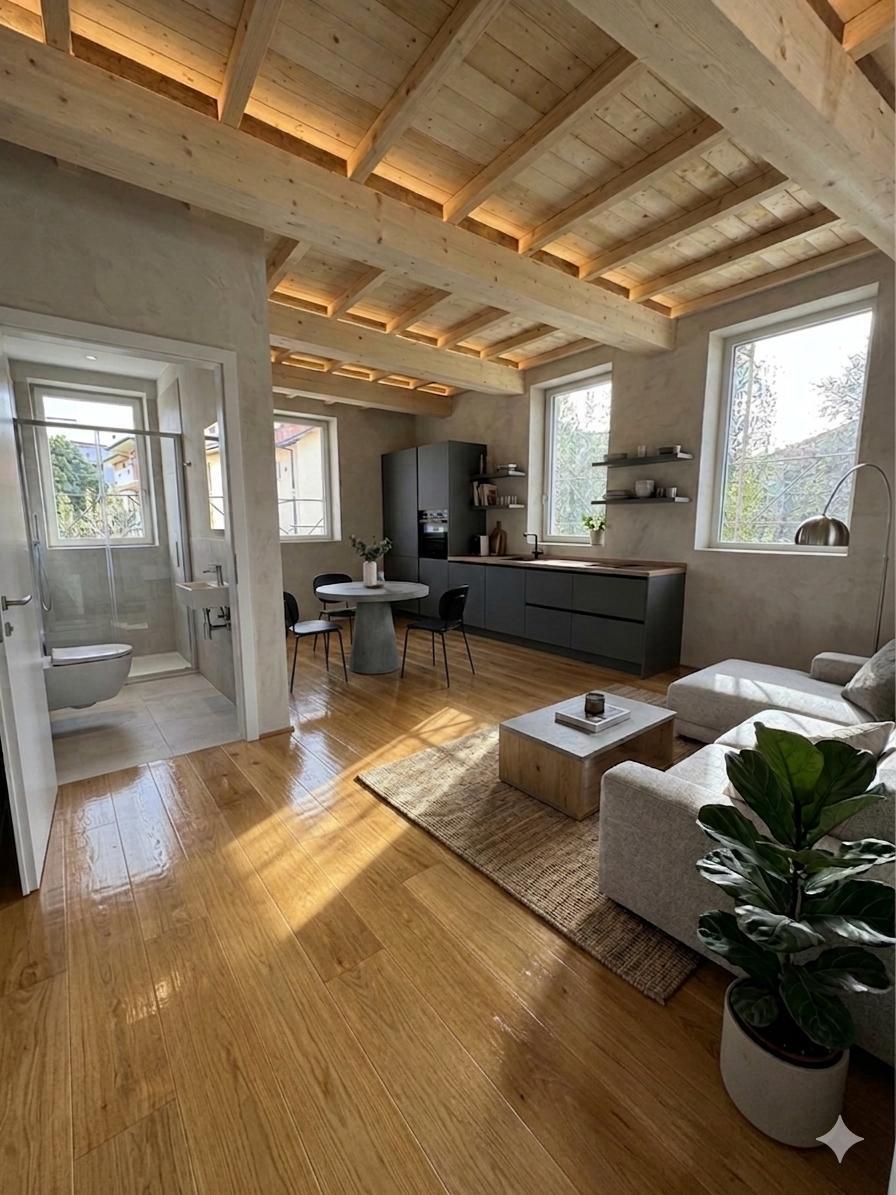 Appartamento con giardino in via versilia, Lucca