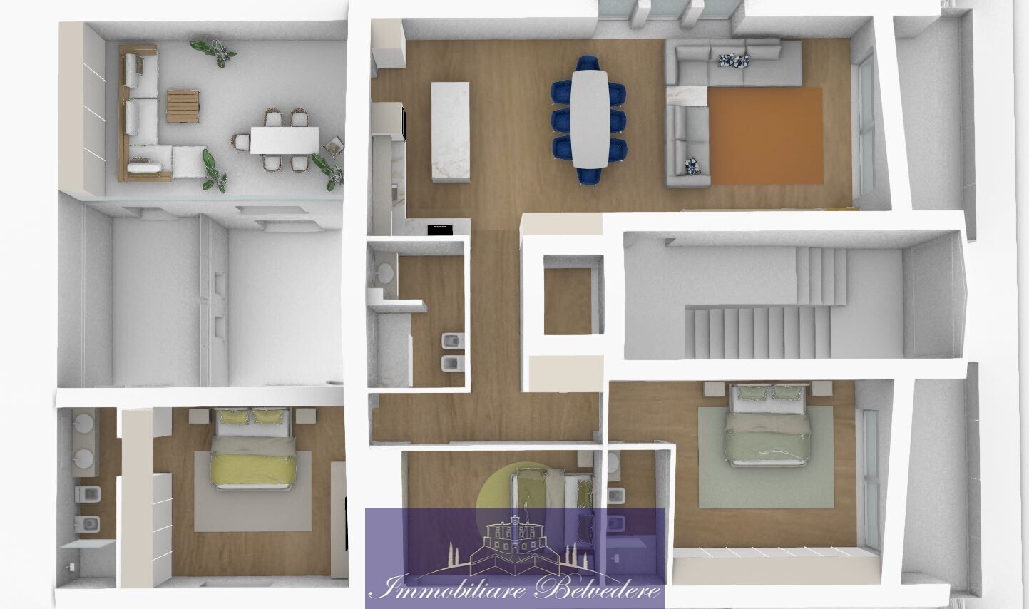 Attico con giardino in via ugo foscolo, Camaiore