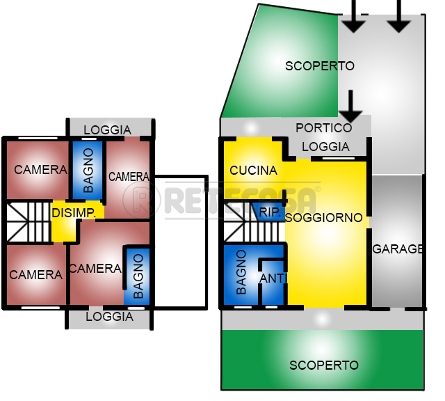 Casa indipendente con giardino a Loreggia
