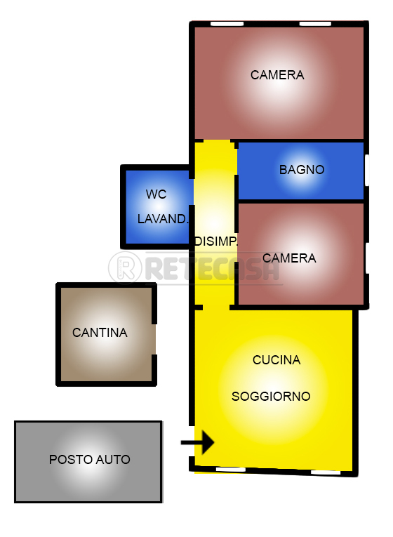 Monolocale ristrutturato a San Giorgio delle Pertiche