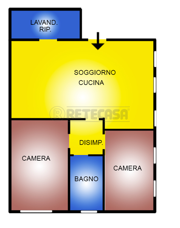 Monolocale con box doppio a San Giorgio delle Pertiche