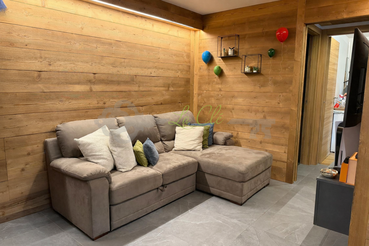 Trilocale con terrazzo a Courmayeur