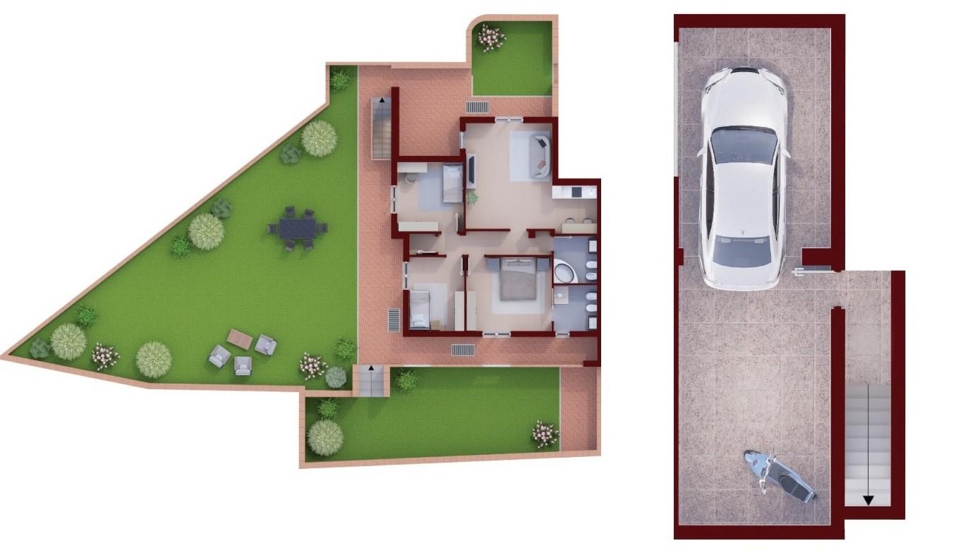 Appartamento con giardino, Reggello pietrapiana