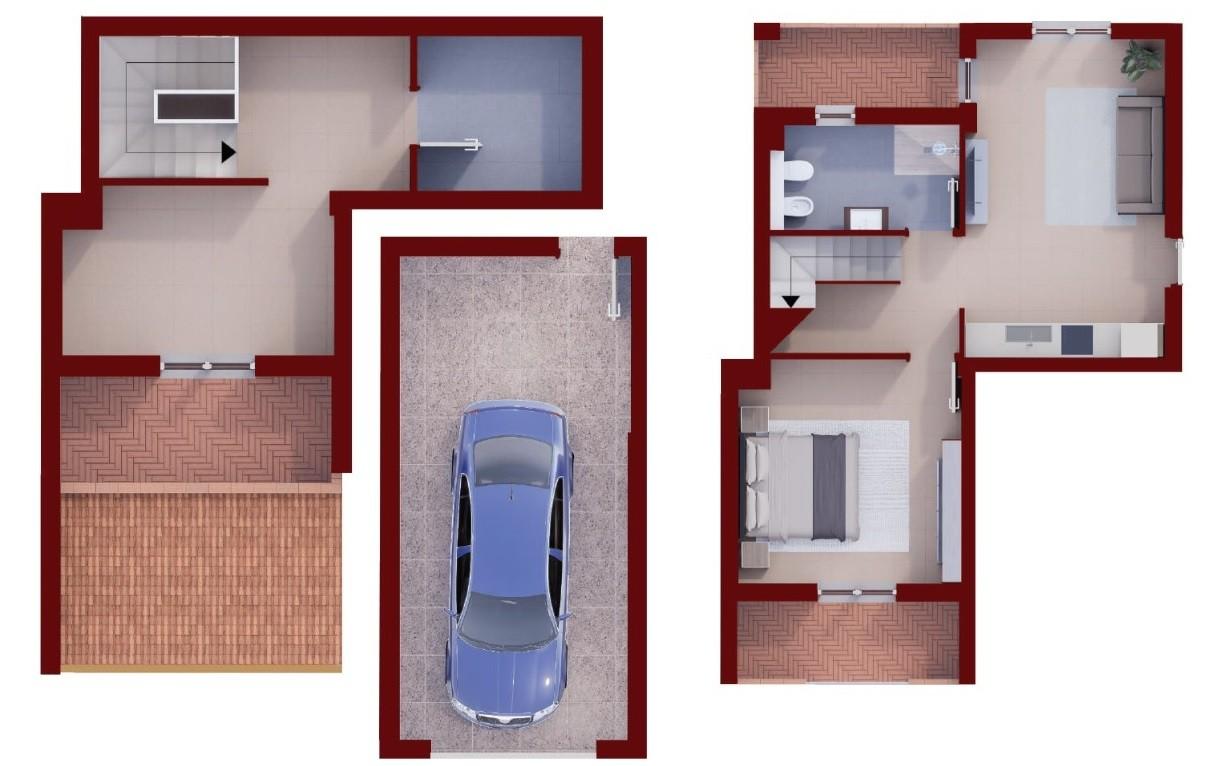 Trilocale con giardino, Reggello pietrapiana