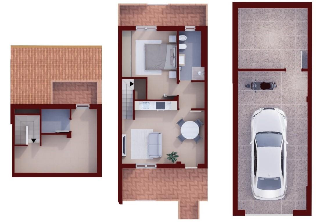 Trilocale con giardino, Reggello pietrapiana