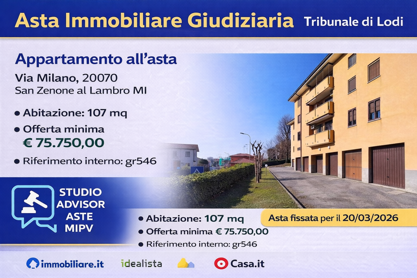 Appartamento in vendita a San Zenone al Lambro