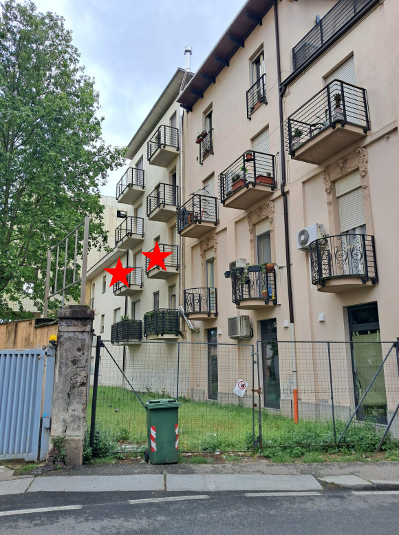 Trilocale con terrazzo a Vigevano