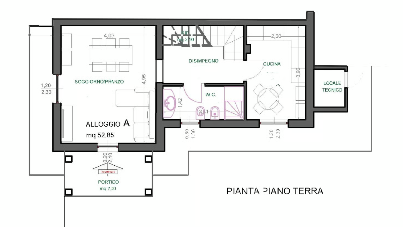 Villetta a schiera con giardino in via bologna 15, Castelnuovo Magra