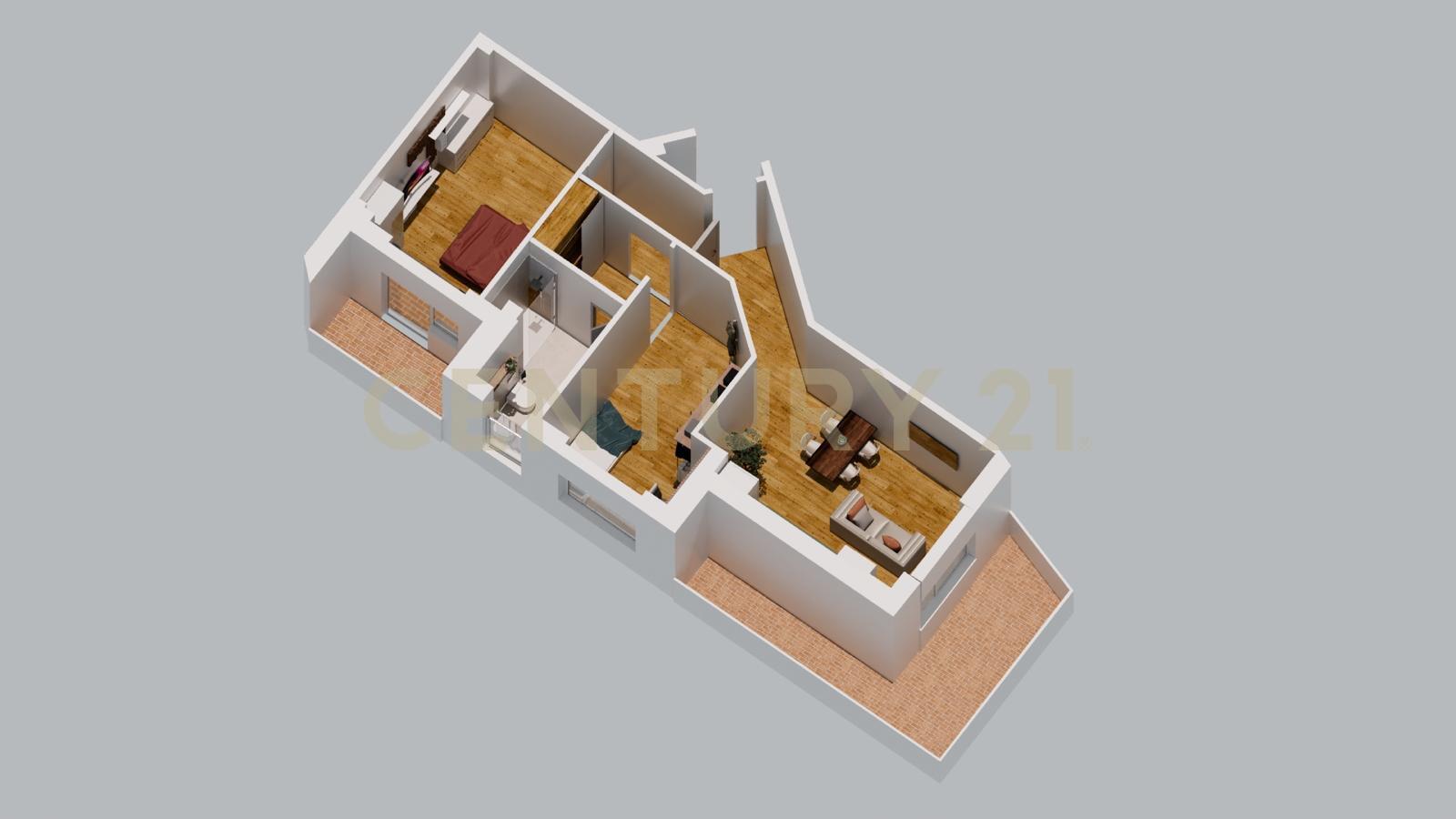 Trilocale con terrazzo in via carlo dossi 80, Roma