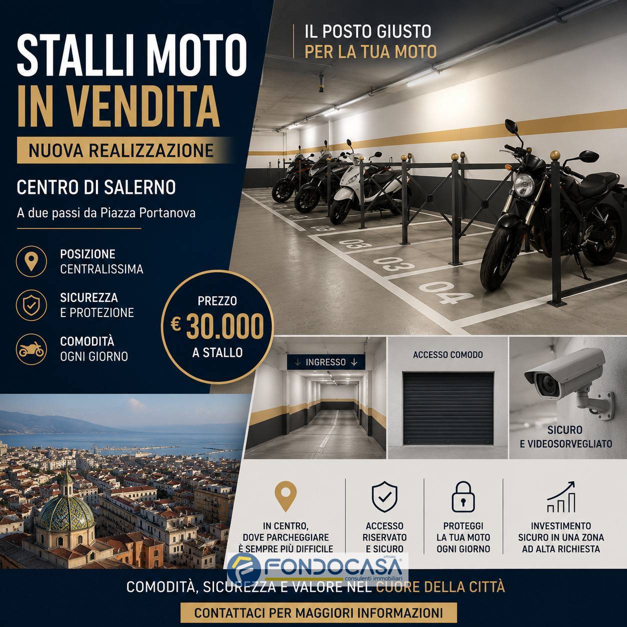 Posto moto in vendita a Salerno, Centro