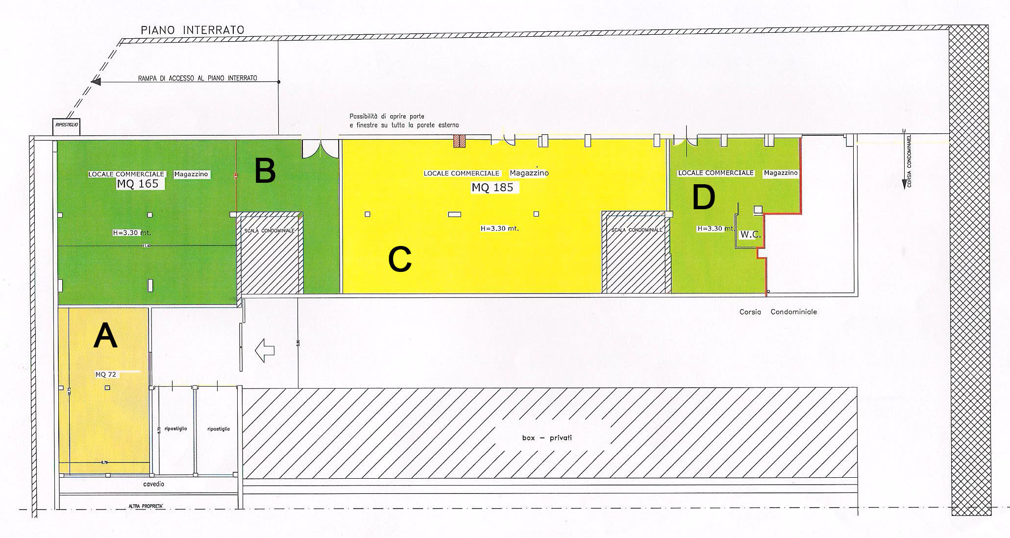 Locale commerciale da ristrutturare in v.le cappuccini, Lanciano
