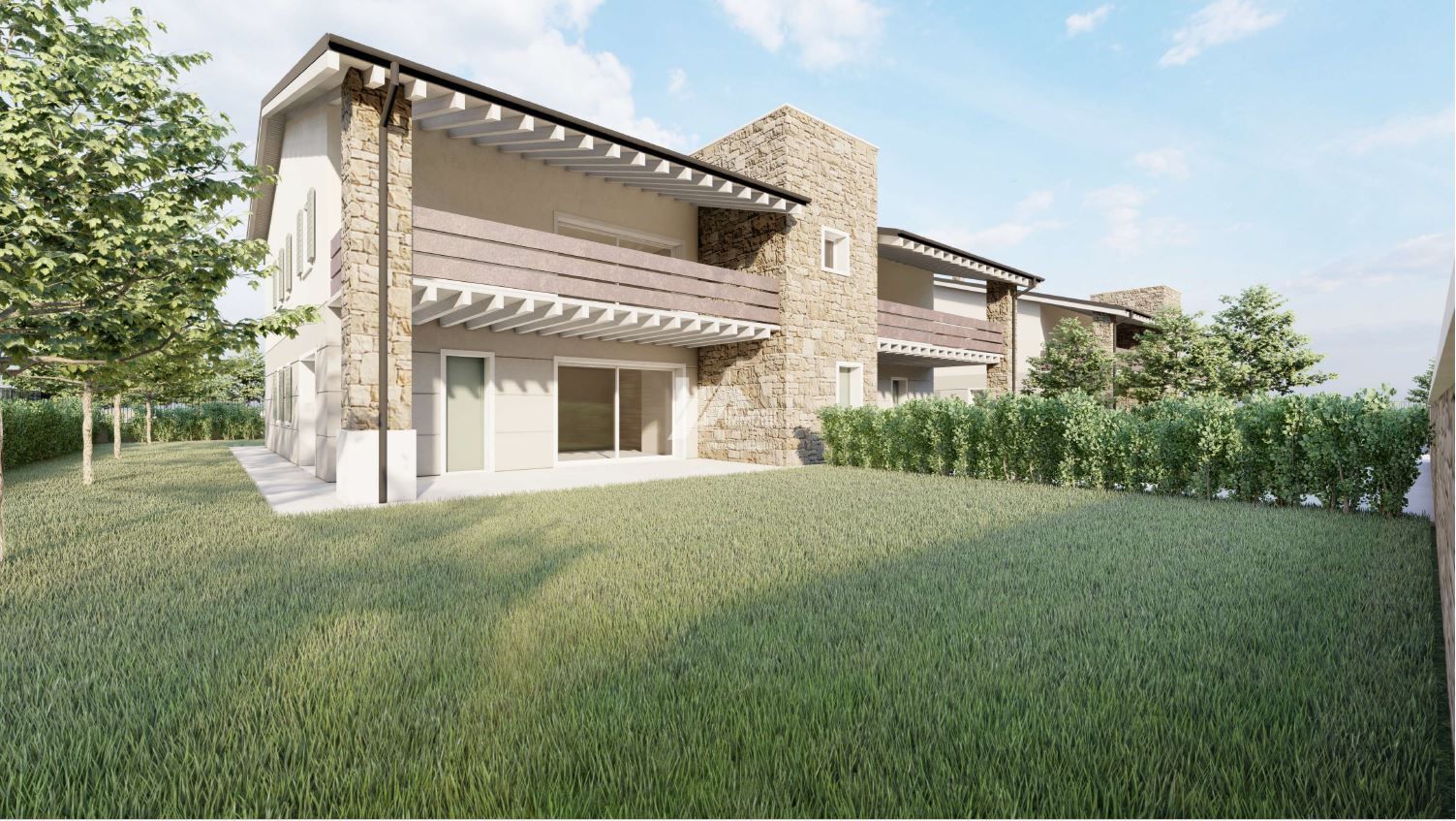 Quadrilocale con terrazzo in via antica strada romana, Gussago