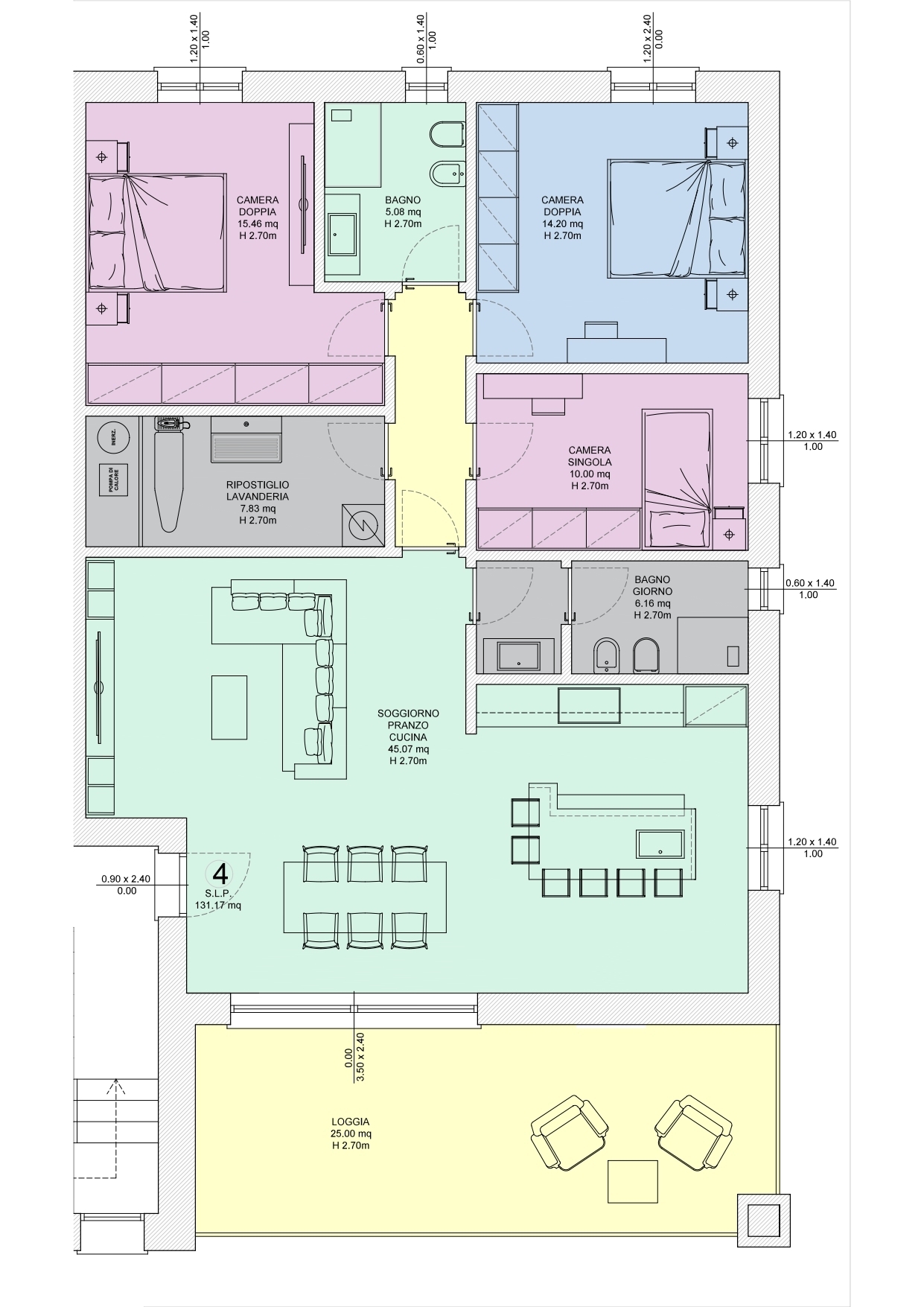 Quadrilocale con terrazzo in via antica strada romana, Gussago