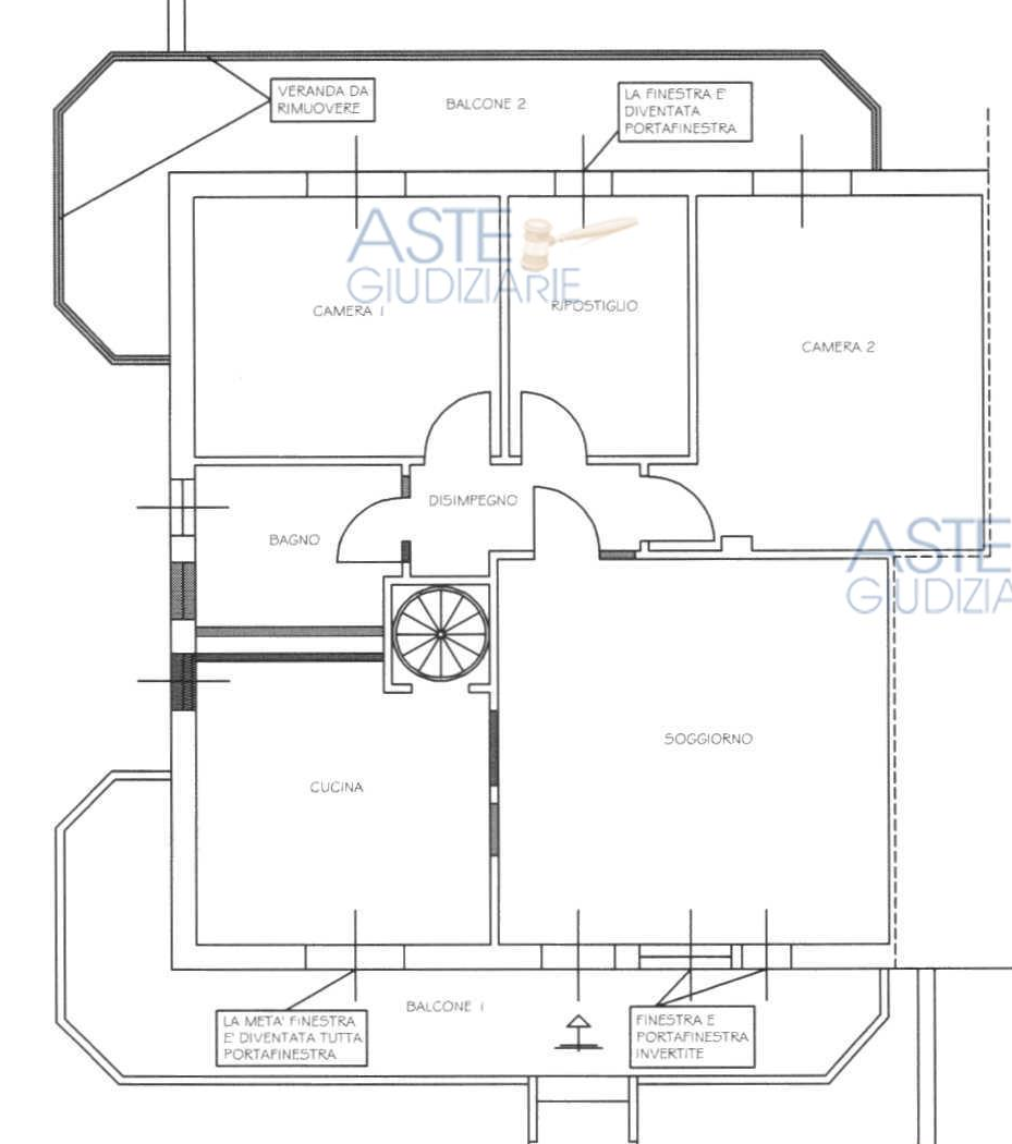 Trilocale con box a Montefiore Conca