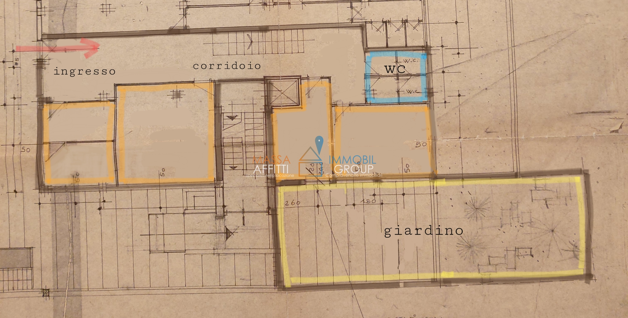 Appartamento con giardino in via carriona 266bis, Carrara