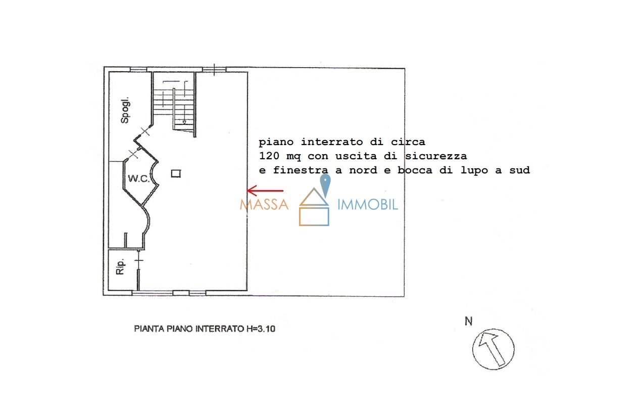 Locale commerciale in vendita in via san leonardo 492, Massa