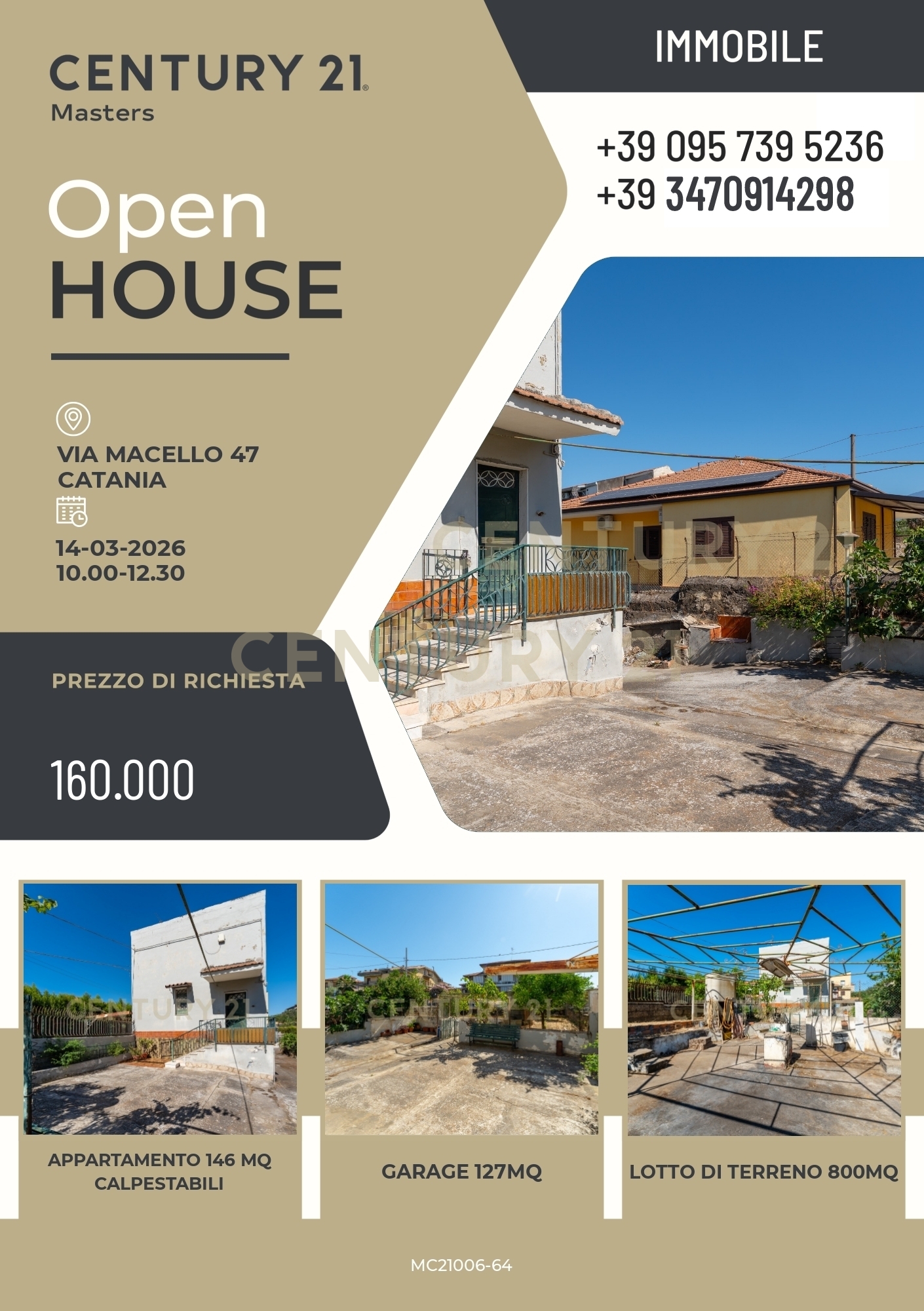 Villa con giardino in via macello 47, Catania