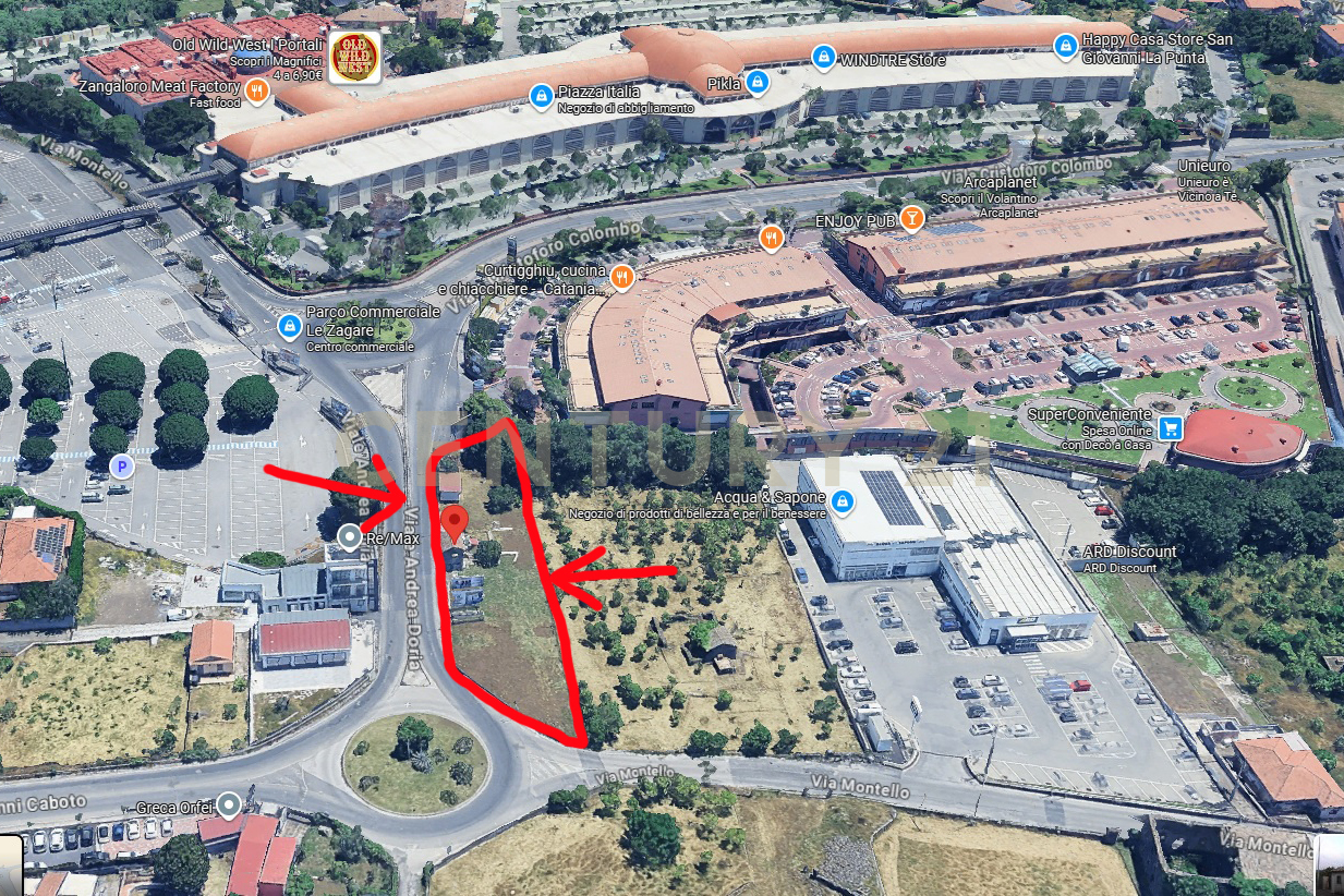 Terreno Industriale in vendita in viale andrea doria 2, San Giovanni la Punta