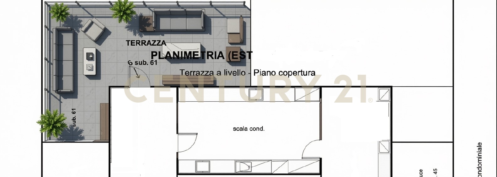 Trilocale con giardino in via duca degli abruzzi 42, Catania