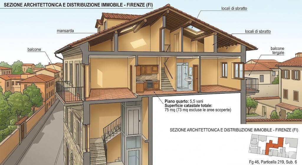Appartamento in vendita a Firenze
