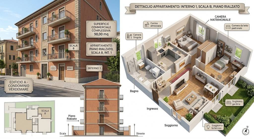 Appartamento in vendita a Roma