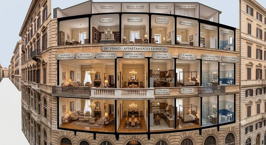 Appartamento in vendita a Roma, Centro Storico
