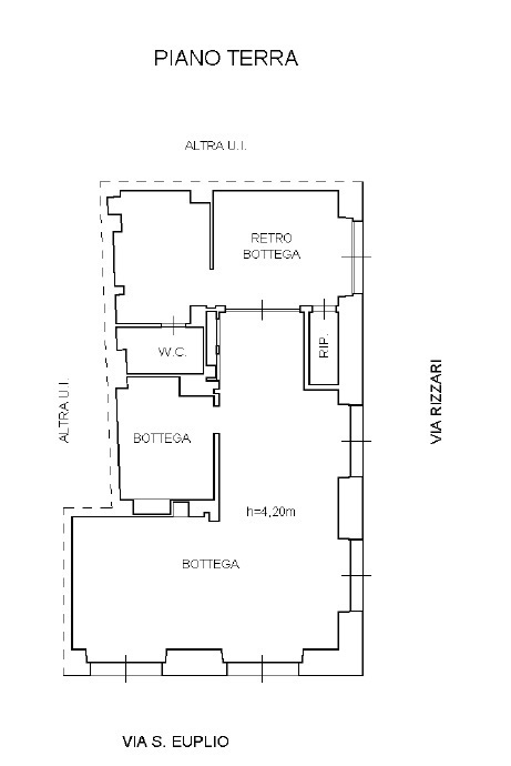 Negozio in affitto a Catania