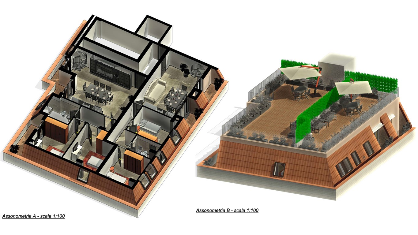 Attico con terrazzo a Palermo