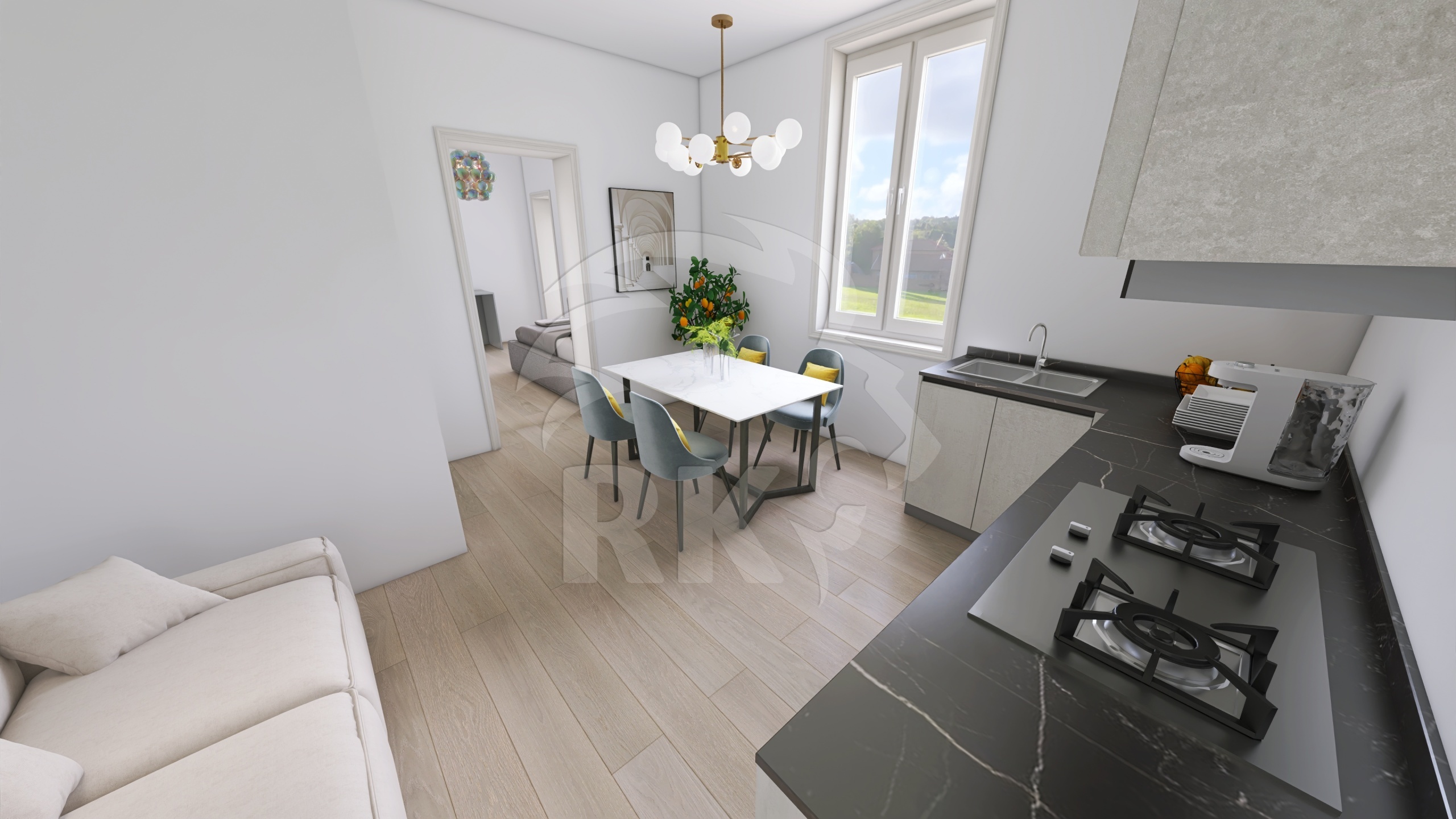 Trilocale con terrazzo in via del greto 1, Bologna