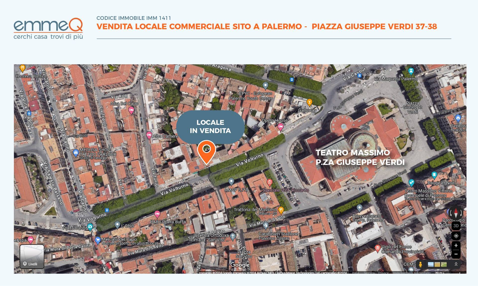 Locale commerciale in vendita, Palermo centro storico