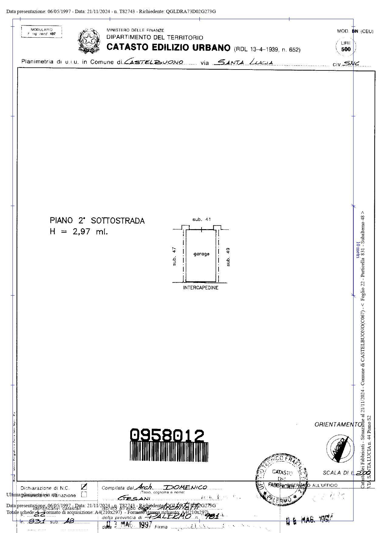 Box o garage in vendita a Castelbuono