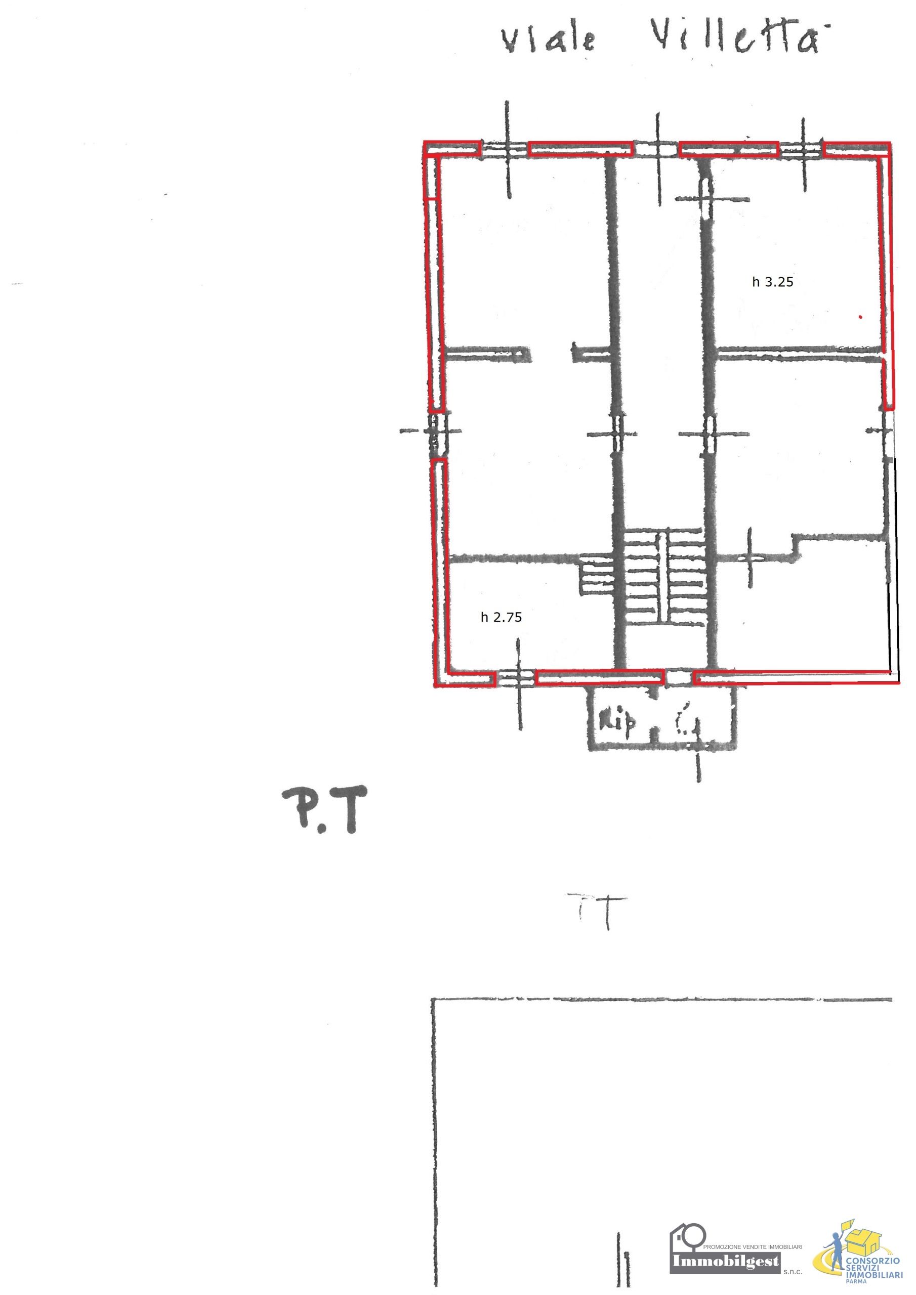 Casa indipendente da ristrutturare in viale della villetta 5, Parma