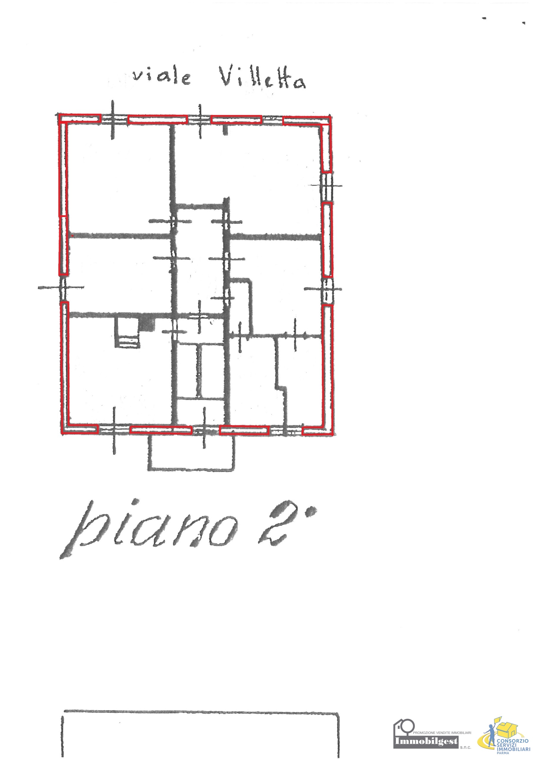 Casa indipendente da ristrutturare in viale della villetta 5, Parma