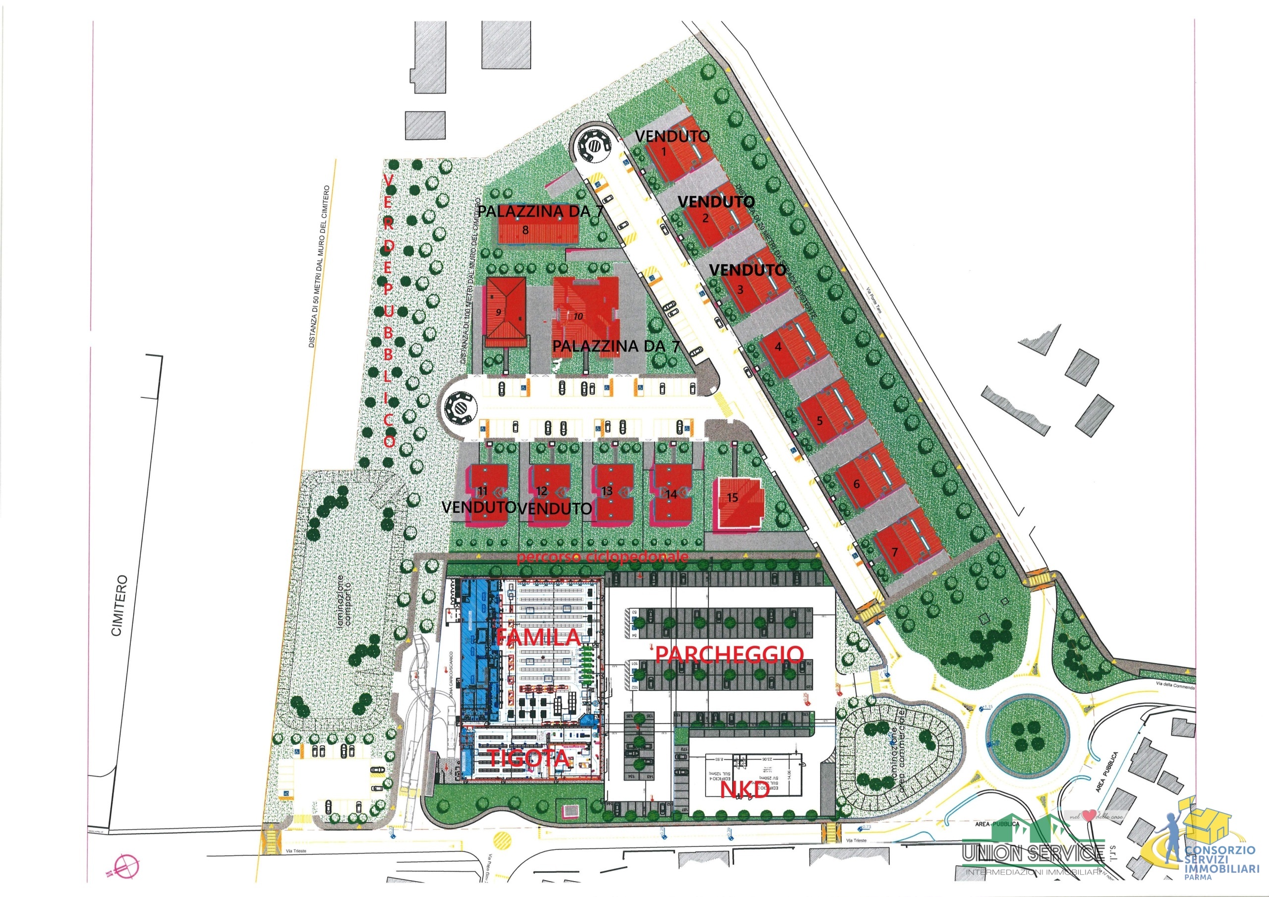 Terreno Edificabile in vendita in via trieste 3, Noceto