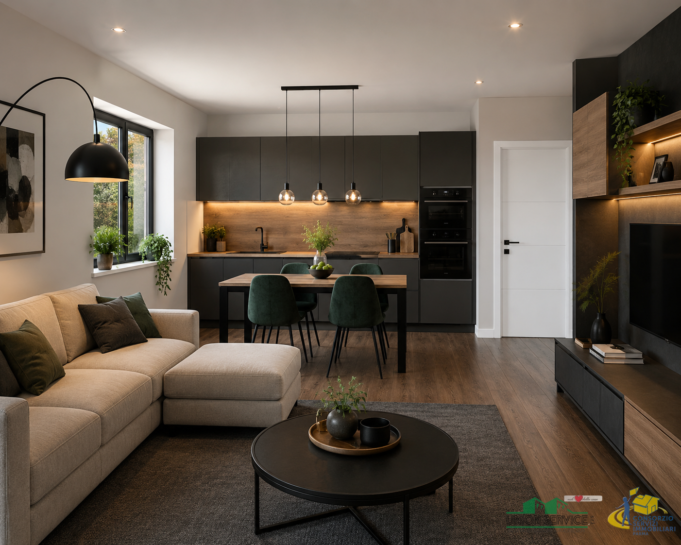 Trilocale con box in strada consortile, Parma