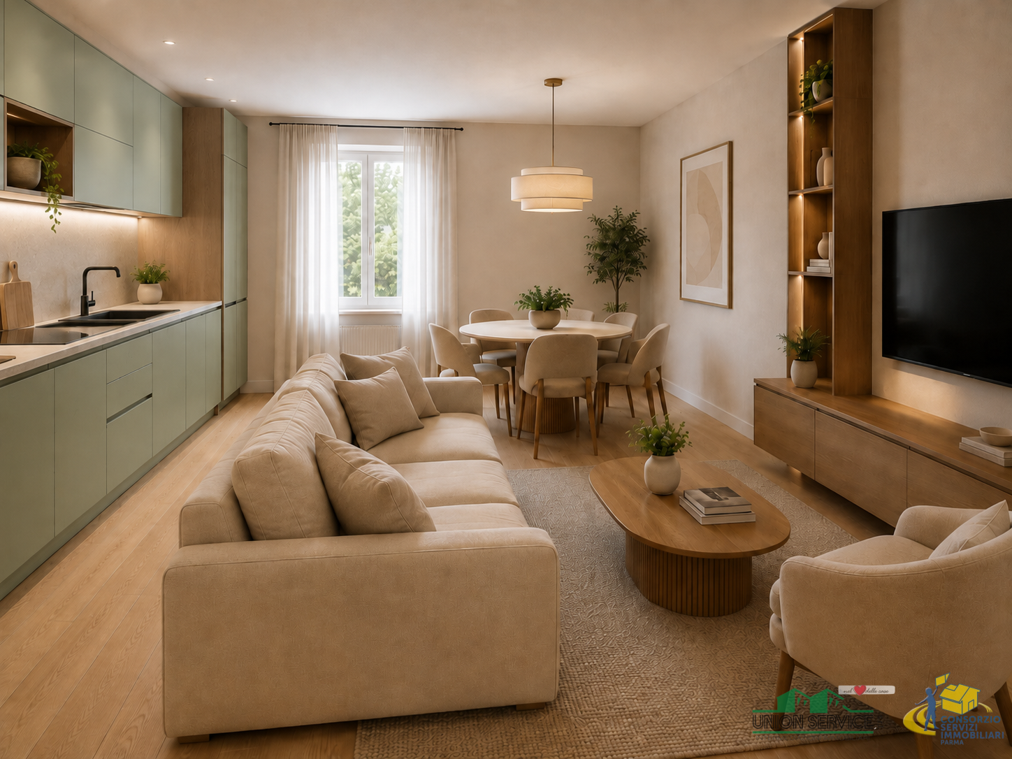 Trilocale con box in strada consortile, Parma