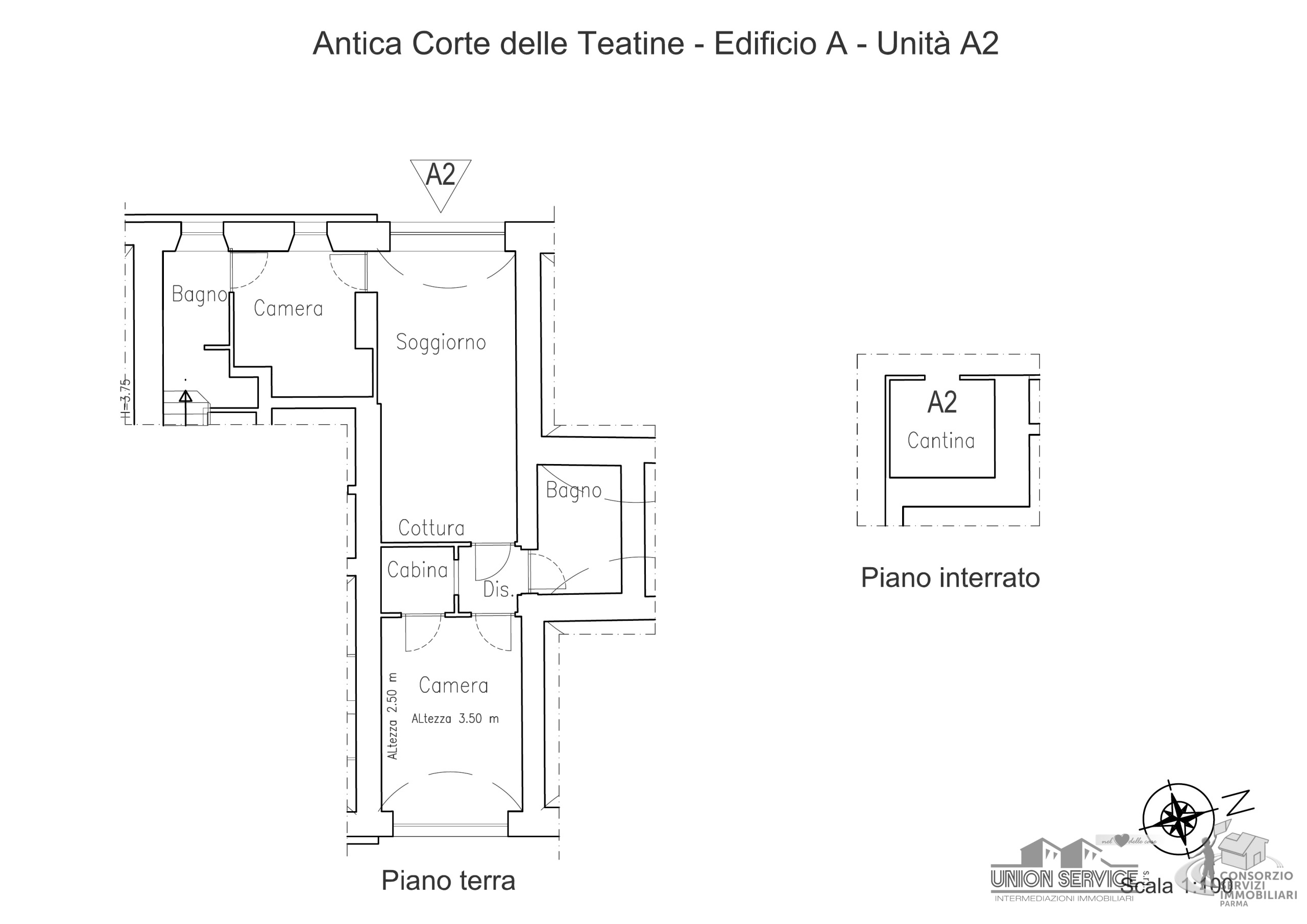 Trilocale con box in strada consortile, Parma