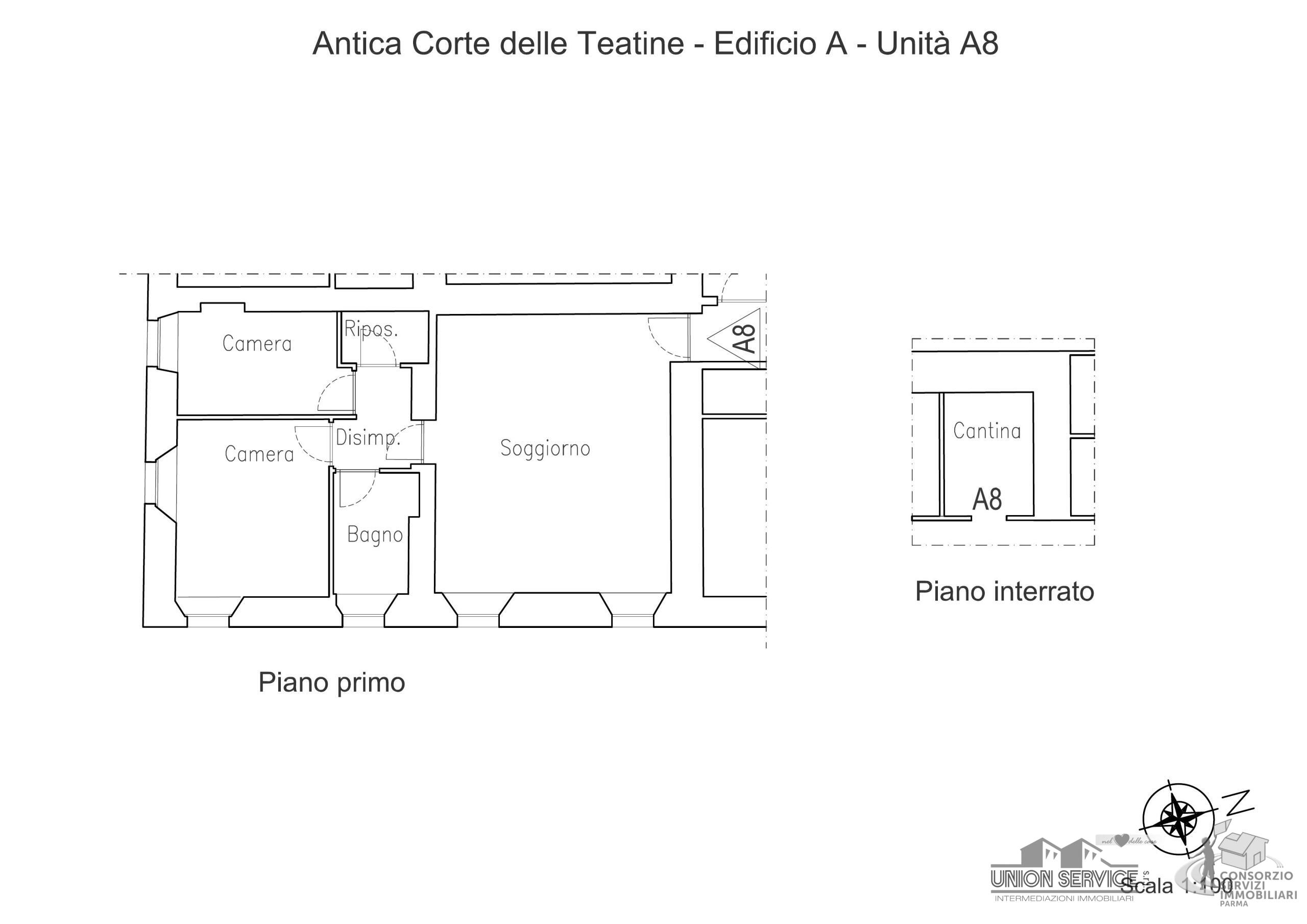Trilocale con box in strada consortile, Collecchio