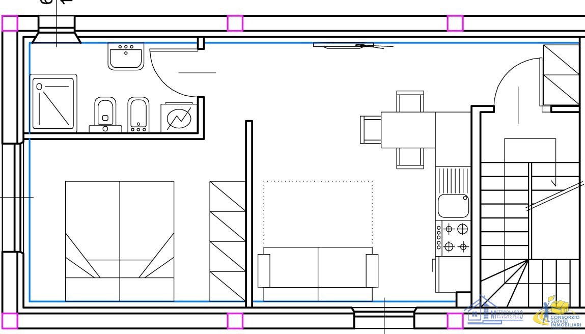 Bilocale ristrutturato a Monchio delle Corti
