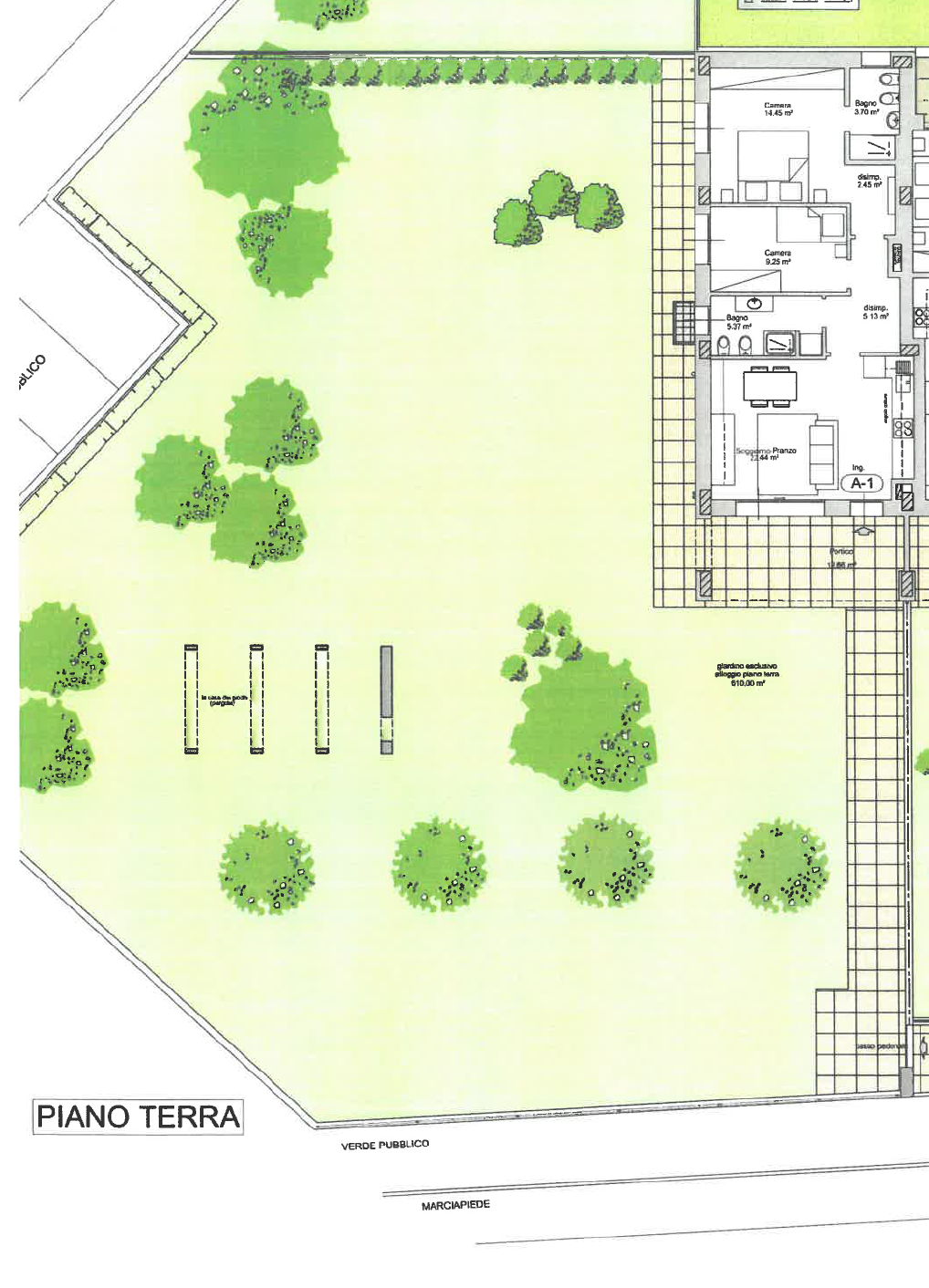 Trilocale con giardino in via ferrara, Cesena